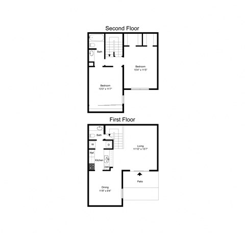Davenport Apartments Floor Plan B3 Floor Plan B3 at Davenport Apartments in Dallas, TX